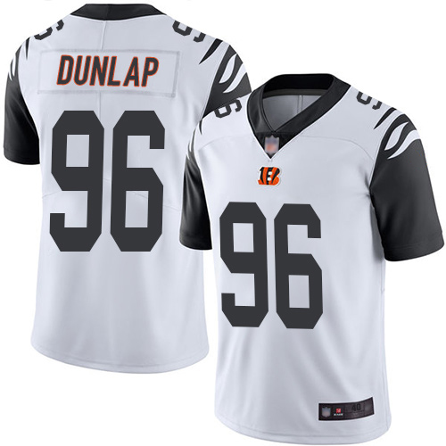 Cincinnati Bengals Limited White Men Carlos Dunlap Jersey NFL Footballl #96 Rush Vapor Untouchable